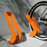 Rake bicycle rack